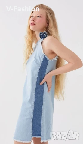 Дънкова рокля къса, снимка 4 - Рокли - 50780470