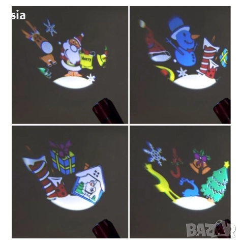 Коледен прожектор, бяла светлина, Коледни фигури, 220–240 V, снимка 2 - Прожектори - 52388509