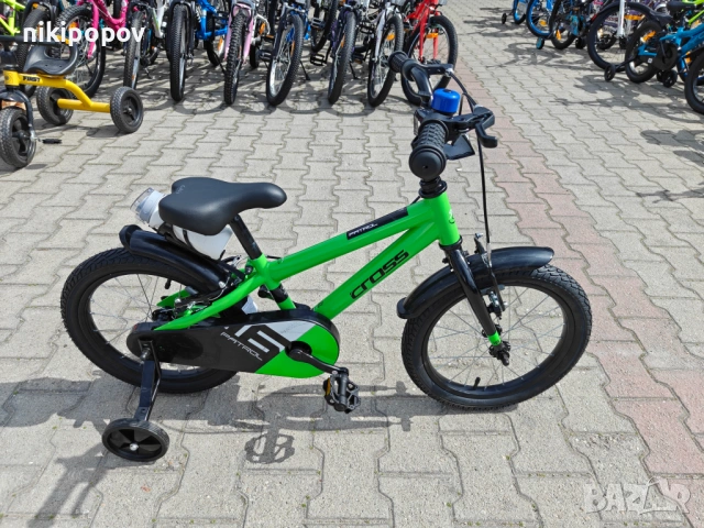 CROSS Велосипед 16" PATROL зелен, снимка 2 - Велосипеди - 53980786