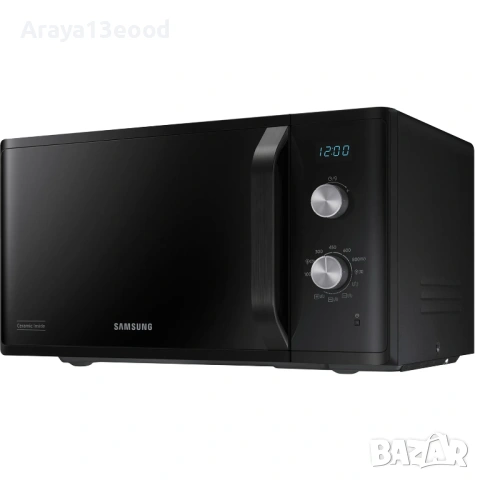 Микровълнова фурна с грил Samsung MG23K3614AK/EG, 23л, керамично покритие, LED дисплей, снимка 11 - Микровълнови - 53898650