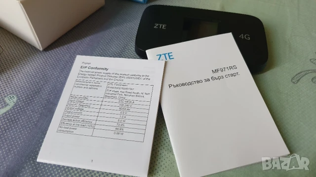 Рутер (бисквитка) ZTE 4G MF971LS, снимка 4 - Рутери - 51080921
