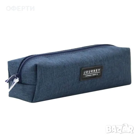 Несесер Casket Barrel Blue Black Patch "JOURNEY" 19x5.5x5.5cm арт No227371, снимка 2 - Раници - 46931580