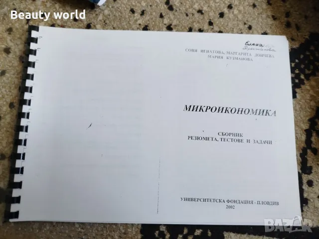 Макроикономика, Соня Игнатова 