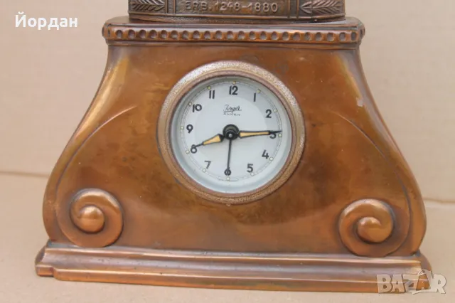 Античен Немски декоративен часовник с ''Кьолнската катедрала'', снимка 2 - Антикварни и старинни предмети - 49849092