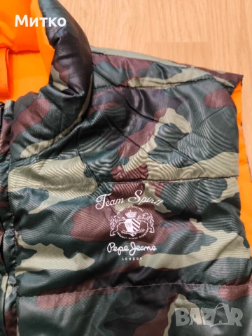 Нов мъжки двулицев елек Пепе джинс, снимка 5 - Якета - 53799172