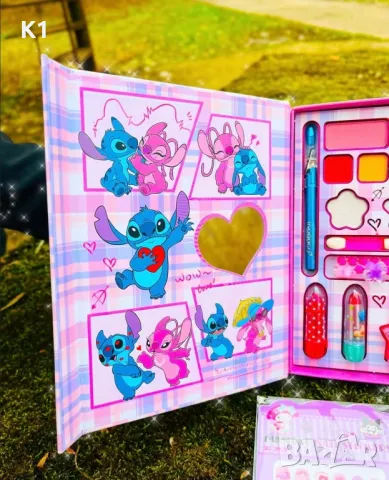 Комплект с гримове Стич, Лило и Стич Lilo & Stitch, снимка 2 - Образователни игри - 50149984