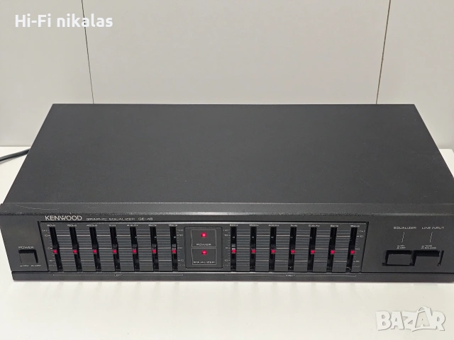 EQ стерео графичен еквалайзер KENWOOD GE-46, снимка 4 - Ресийвъри, усилватели, смесителни пултове - 54039868