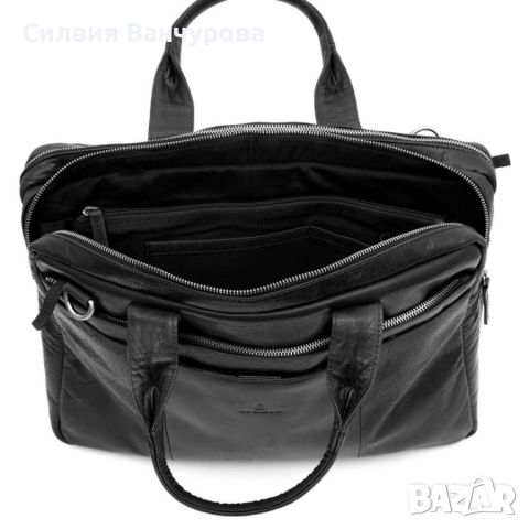 Луксозна кожена чанта Lucleon, снимка 5 - Чанти - 45718986