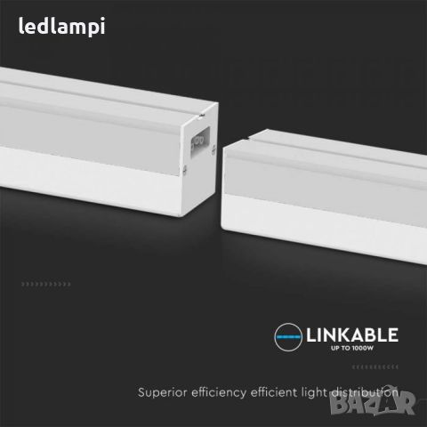 LED Линеен Осветител 40W Бял 4300Lm, снимка 4 - Лед осветление - 46040298