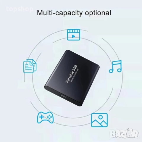Нови 12TB външени твърди дискове!Преносим SSD, външни твърди дискове, външни устройства за архивиран, снимка 8 - Външни хард дискове - 52725460