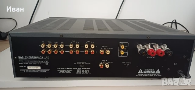 Усилвател NAD 317, снимка 4 - Ресийвъри, усилватели, смесителни пултове - 50740717