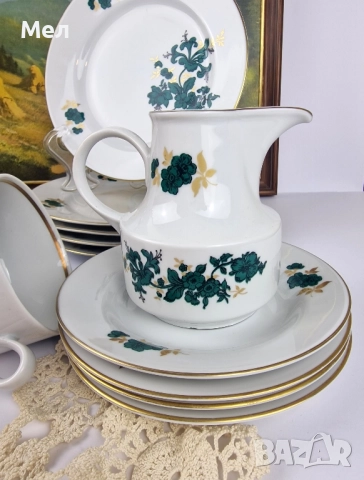 Сервиз за кафе ГДР, снимка 4 - Сервизи - 51119409