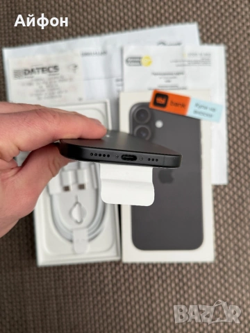 НОВ! *ЛИЗИНГ* iPhone 16 128Gb Black 24М ГАРАНЦИЯ, снимка 10 - Apple iPhone - 53520243
