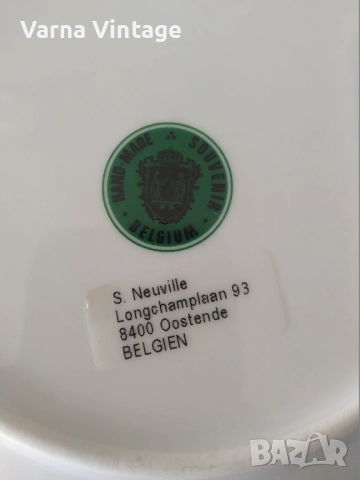 Колекционерска порцеланова чиния Brugge. Белгия., снимка 3 - Колекции - 52441344