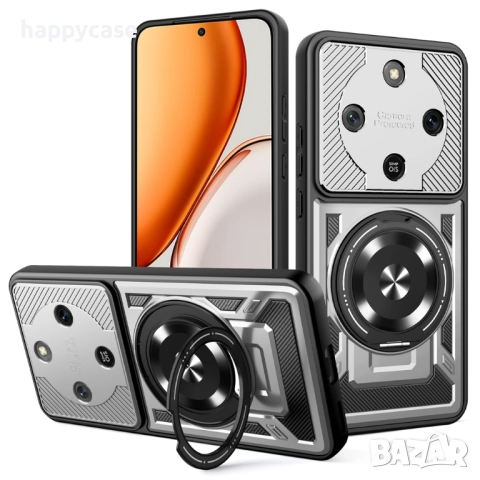 Honor Magic 8 Lite / RUGGED MAGSAFE Удароустойчив кейс калъф гръб с пръстен, снимка 3 - Калъфи, кейсове - 52842582