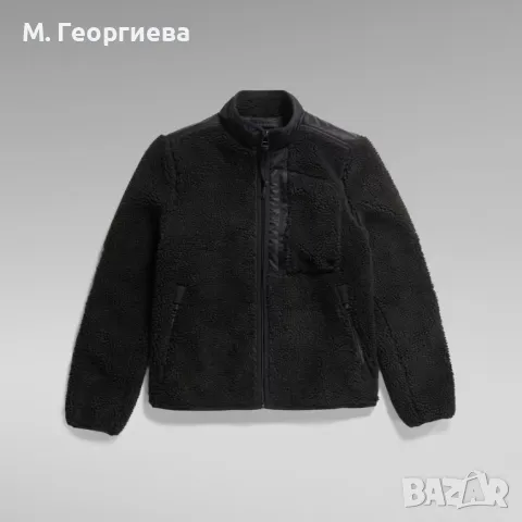 С ЕТИКЕТ! Оригинално мъжко яке G-Star RAW в черно, снимка 4 - Якета - 48212758