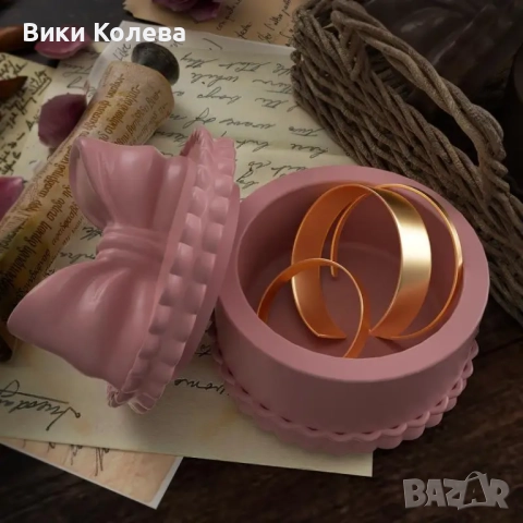 Силиконов молд „Coquette Bow” – Форма за стекиращи се кутийки за бижута, снимка 4 - Форми - 52823675