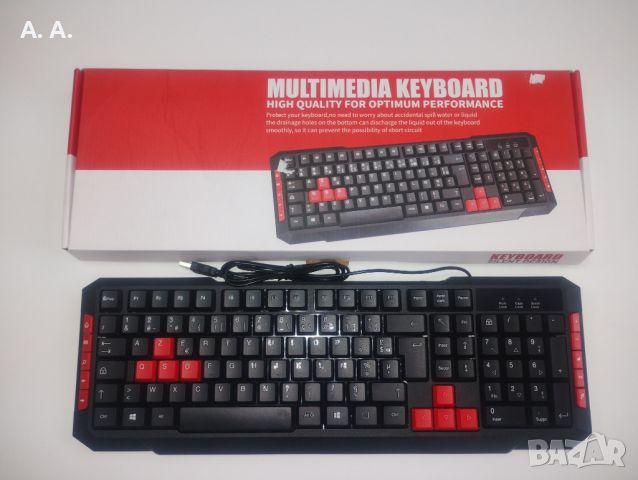 Мултимедийна клавиатура за игри/офис. USB клавиатура KL-669