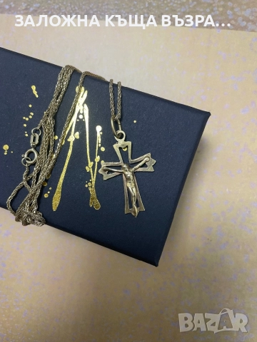 Златен Синджир - 14 Карата, снимка 2 - Колиета, медальони, синджири - 52833691