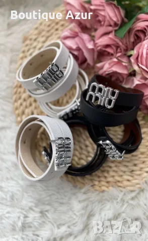 тънък колан miu miu , снимка 3 - Колани - 50319908