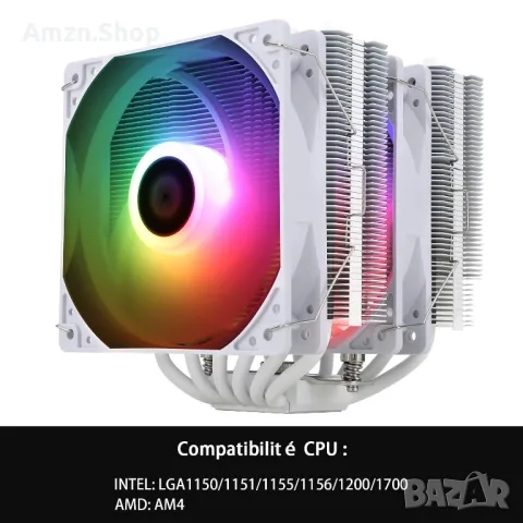 Въздушен охладител 6 топлинни тръби CPU охладител Thermalright Peerless Assassin 120 SE ARGB , снимка 1 - Други - 47150477