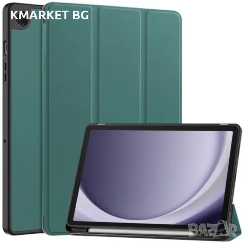 Samsung Galaxy Tab A9+ A9 Plus Кожен Калъф и Протектор, снимка 3 - Калъфи, кейсове - 48105540