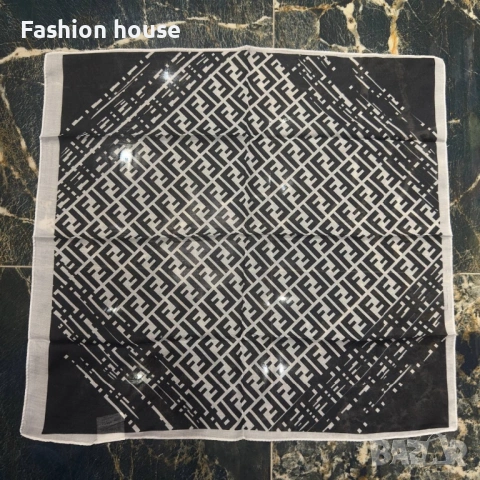 Fendi шал коприна, снимка 8 - Шалове - 53291242