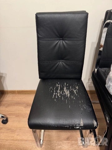 Продавам 6 бр. трапезни столове - метална конструкция, снимка 3 - Столове - 53773479