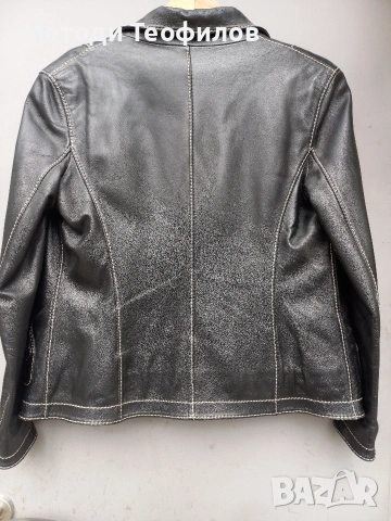 Дамско кожено яке, снимка 3 - Якета - 54148978