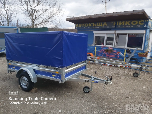 Туристическо, самосвално ремарке VESTA LIGHT 23 с брезент и шпригли Н-120, снимка 2 - Ремаркета - 53392528