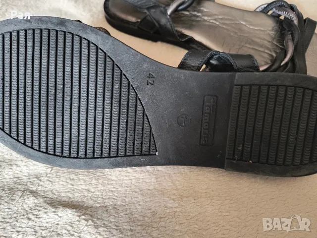 Tamaris Сандали 1-28148-26 Черен номер 42, снимка 5 - Сандали - 49300140