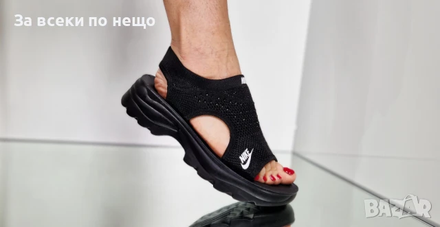 Nike Дамски Сандали Найк От 36 До 41 Номер - Бели Или Черни Код P821, снимка 5 - Сандали - 50830421