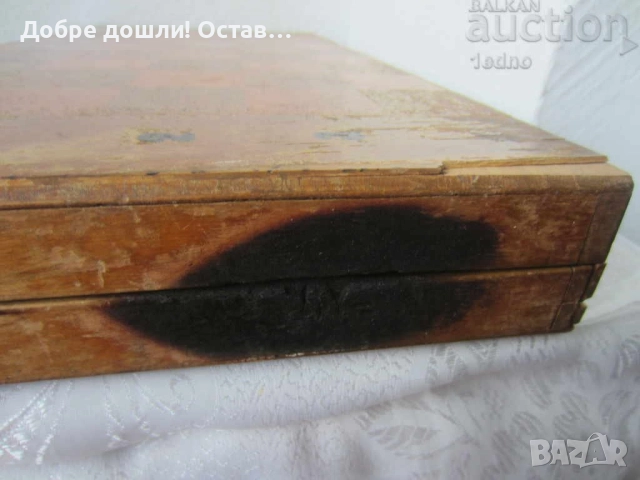 Стари различни кутии за шах и табла: голяма Стара дървена кутия за шах и табла , снимка 15 - Други ценни предмети - 29298149