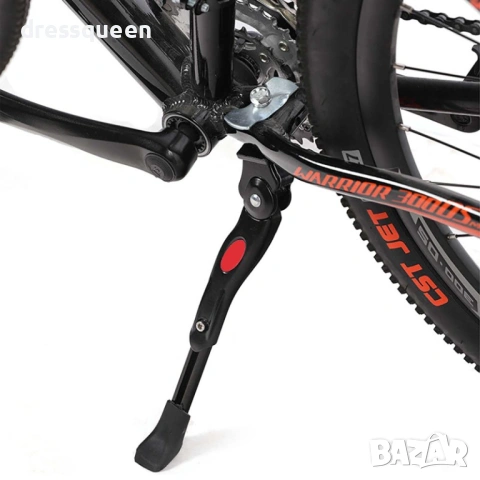 4426 Регулируема алуминиева стойка за велосипед 24–26", черна – Универсална, снимка 7 - Аксесоари за велосипеди - 53633729