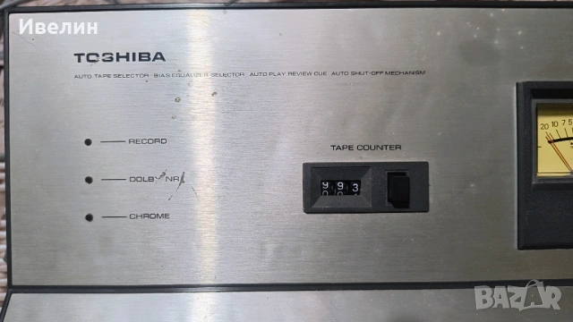 Продавам ретро касетен дек TOSHIBA, снимка 2 - Декове - 53968361