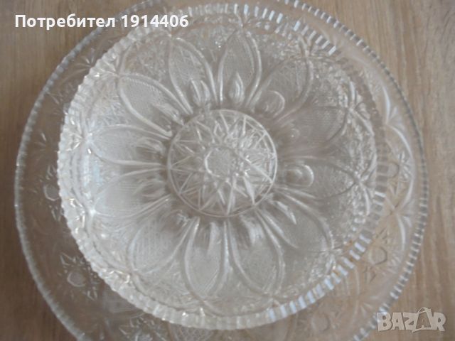 Елегантна тортена чиния с 6 бр. тортени чинийки, , снимка 4 - Чинии - 46463415
