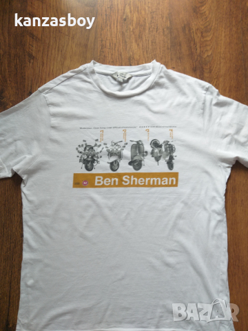 Ben Sherman - страхотна мъжка тениска M, снимка 5 - Тениски - 44979200