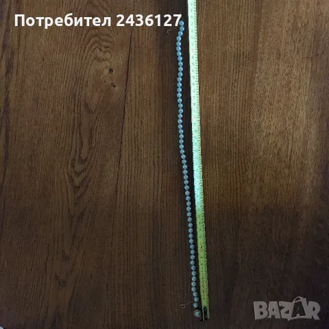 Комплект колие и обеци бели перли, снимка 4 - Колиета, медальони, синджири - 50042407