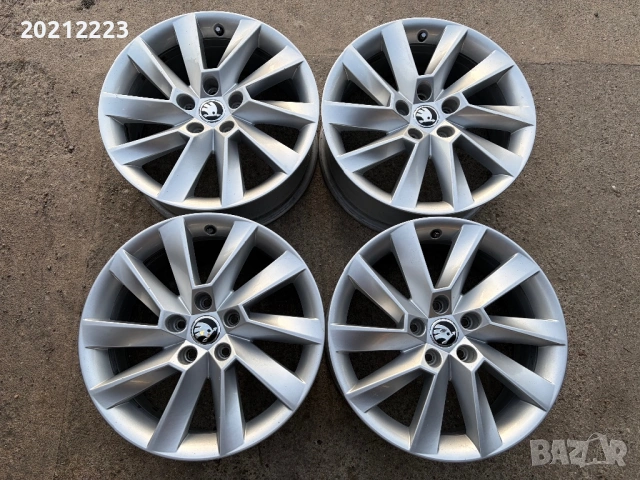 4 броя алуминиеви джанти за Skoda Octavia,Superb,Karoq,Kodiq 17, снимка 3 - Гуми и джанти - 53801156