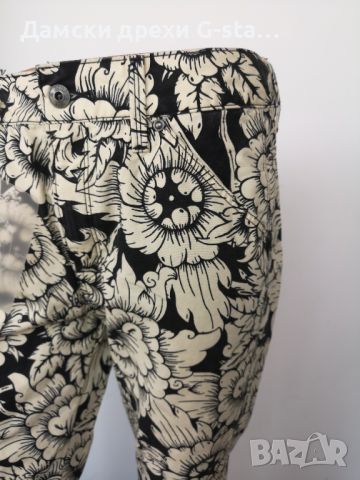 Дамски панталон G-Star RAW® 5622 3D MID BOYFRIEND PEARL YELLOW/BLACK размер W28/L32,  /293/, снимка 3 - Панталони - 46359977
