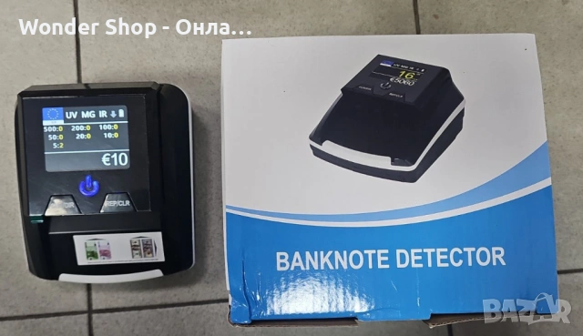 Автоматичен детектор за банкноти AL-136T – UV / MG / IR проверка с вградена акумулаторна батерия