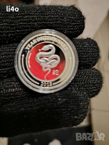 Годината на змията 2013г 1/2 15.5гр Proof , снимка 4 - Нумизматика и бонистика - 53139911