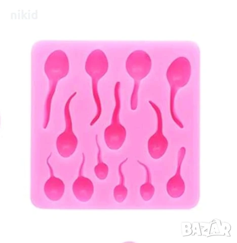 Попови лъжички сперматозоиди силиконов молд форма фондан шоколад гипс декор