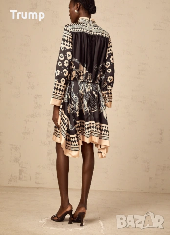 Ефектна , елегангна рокля, сатен , стандарт, снимка 5 - Рокли - 53931350