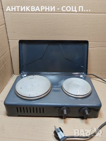 Соц Стар Голям Емайлиран Български Двоен Котлон. НОМЕР 1409., снимка 3 - Антикварни и старинни предмети - 53940460