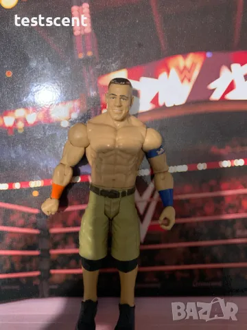 Екшън фигура WWE John Cena Джон Сина Mattel Basic Khaki Shorts Red Bands figure играчка, снимка 10 - Колекции - 48831124