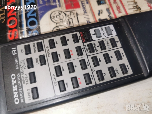 ONKYO R1 RC-286S AUDIO REMOTE-ВНОС SWISS 2612251021, снимка 2 - Ресийвъри, усилватели, смесителни пултове - 52902226