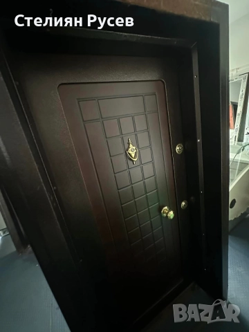 0128 НОВА кави kavi метална входна врата 92/197 см - цена 350 лв или 178,95 евро   има детайли с лек, снимка 5 - Входни врати - 51974797