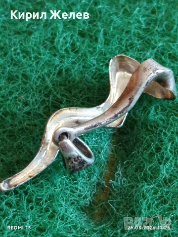 Ретро Арт стил сребърна висулка стил и елегантност 54204, снимка 4 - Колиета, медальони, синджири - 53982212