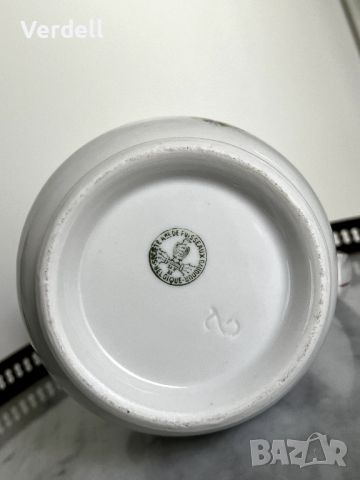 Антикварна порцеланова кана с капак от Baudour de Fuisseaux  , снимка 6 - Други - 45508849
